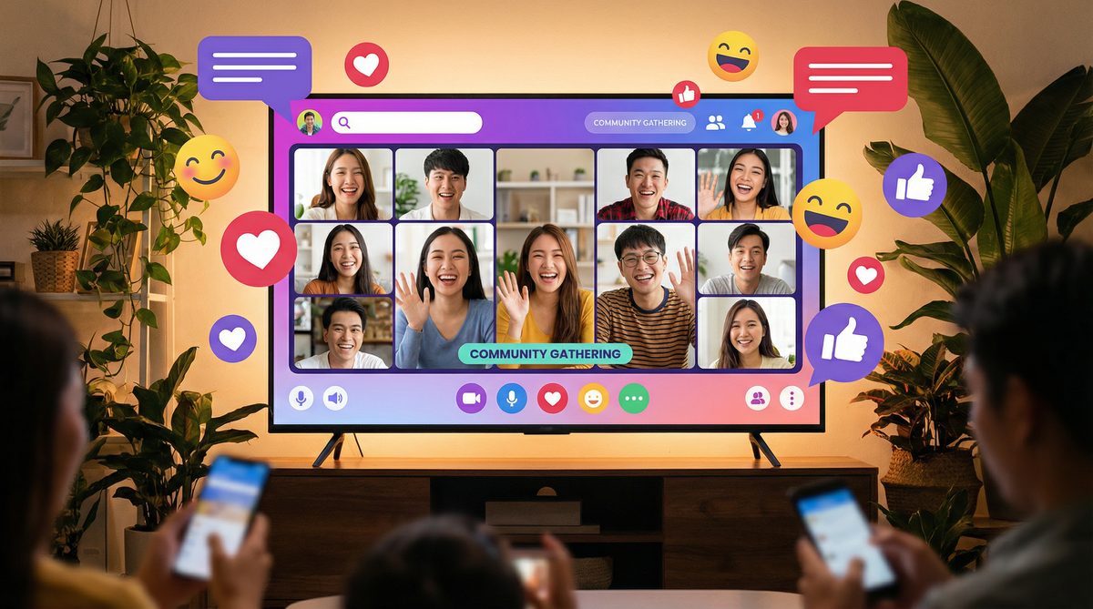 草榴社区视频社区互动场景